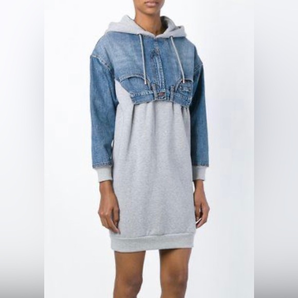 Moschino hoodie jean dress - vintage - Picture 2 of 7
